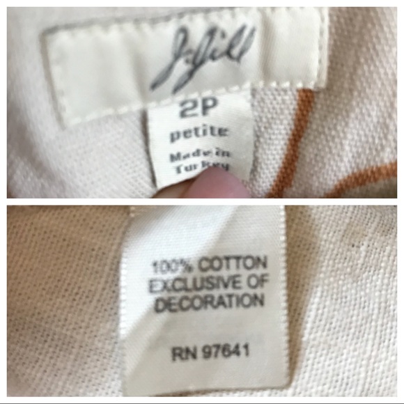 J.Jill Floral Ruffle Cotton A-Line Skirt - Picture 7 of 7